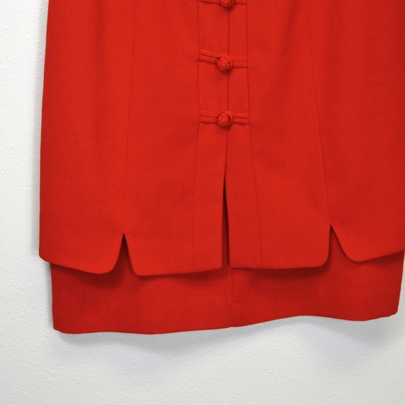 Caché Asian Inspired Red Women's Dress - Picture 5 of 5